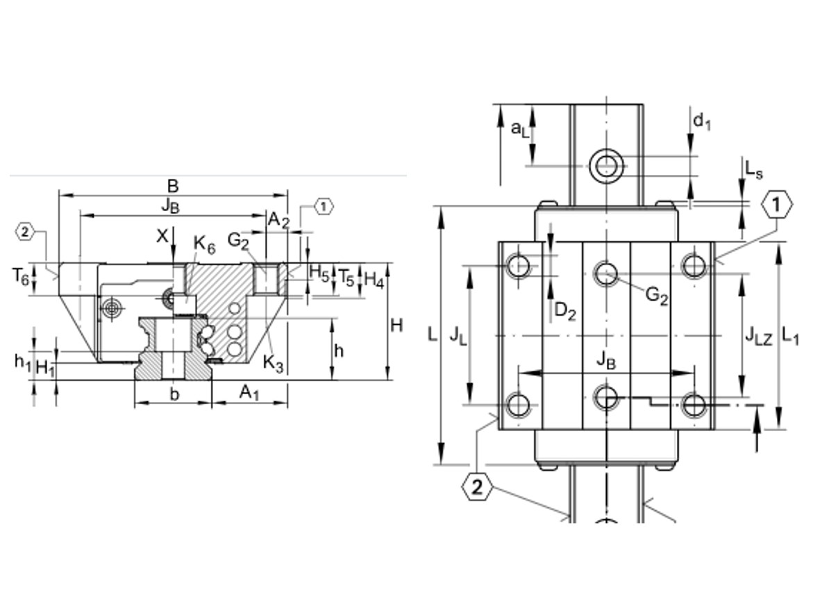 PATTINI INA FLANGIATI STANDARD