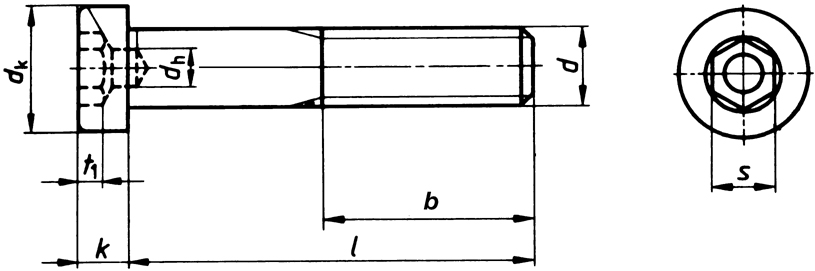 Vite TCEI testa rib DIN 7984 8.8 Zincata
