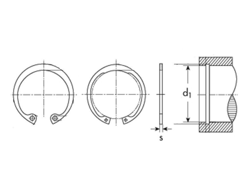 Anello Inox tipo A esterno UNI 7437