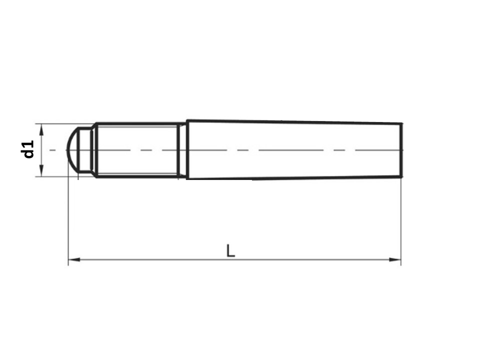 Spina conic gamb fil no temp UNI7286 h10