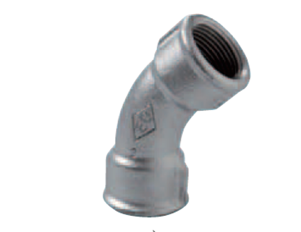 FIG. 41 - CURVA RAGGIO LUNGO F/F 45°