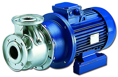 ESHS-Pompa centrif in inox, giunto elast