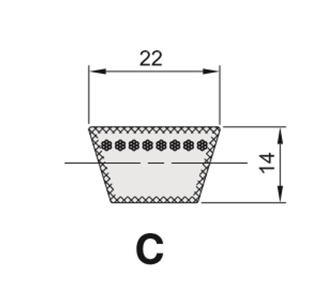 Cinghia Trapezioidale Sezione C